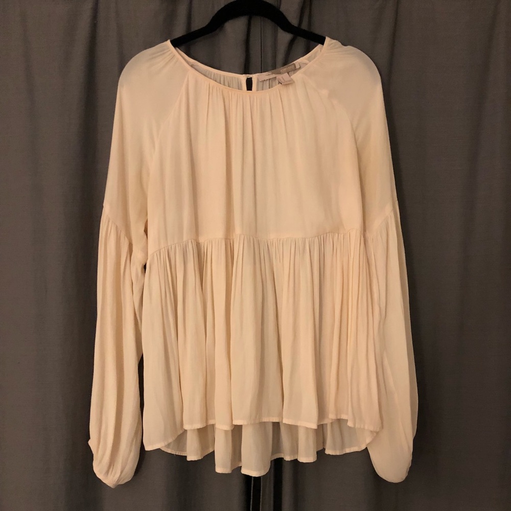 Forever 21 contemporary chiffon flowy blouse